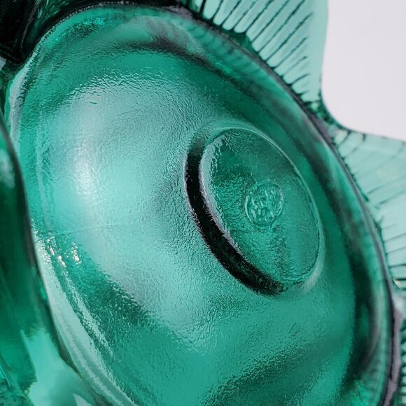 Fenton Candy Jar Vintage Spruce Green Cactus Art Glass Lidded 1995 Holidays 6+" - Picture 13 of 14